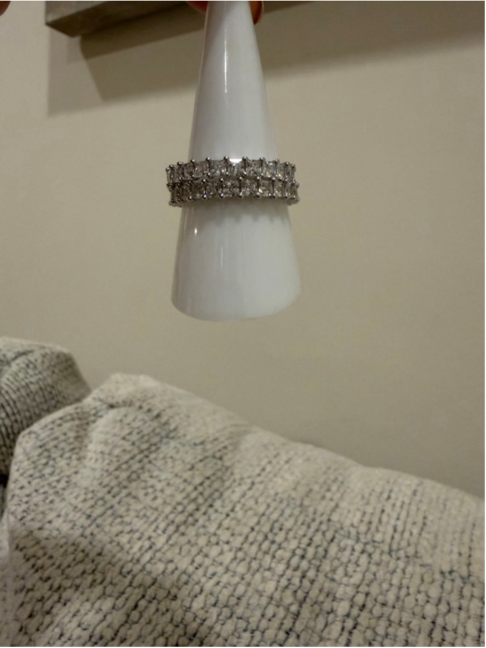 Women's Unspoken Dreams Silver Diamond Cubic Zirconia Ring Bomb Party - Picture 3 of 4